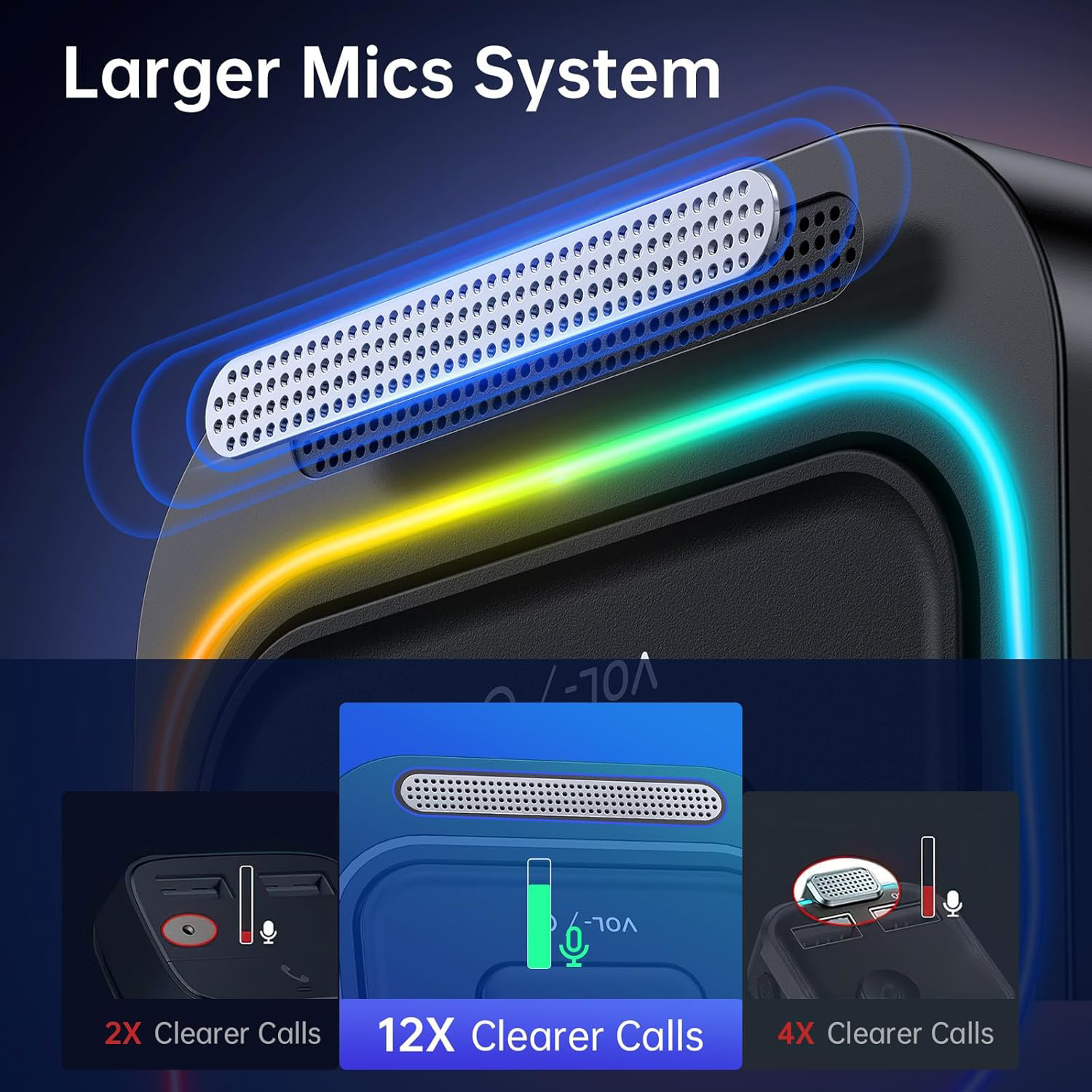 Syncwire Bluetooth 5.4 Aux Car Adapter [Large Mic&Noise Cancellation] Bluetooth