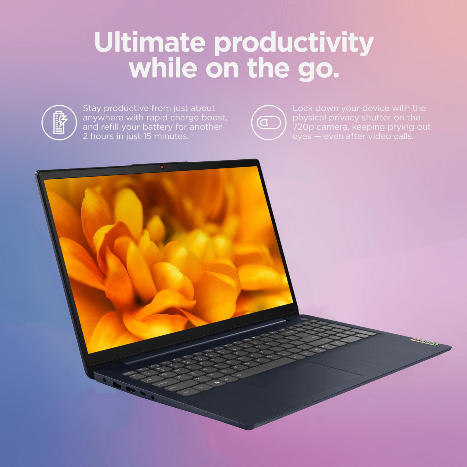Lenovo IdeaPad Laptop 15.6″ Touch AMD Ryzen 5, 12GB RAM 256GB SSD Office Backlit