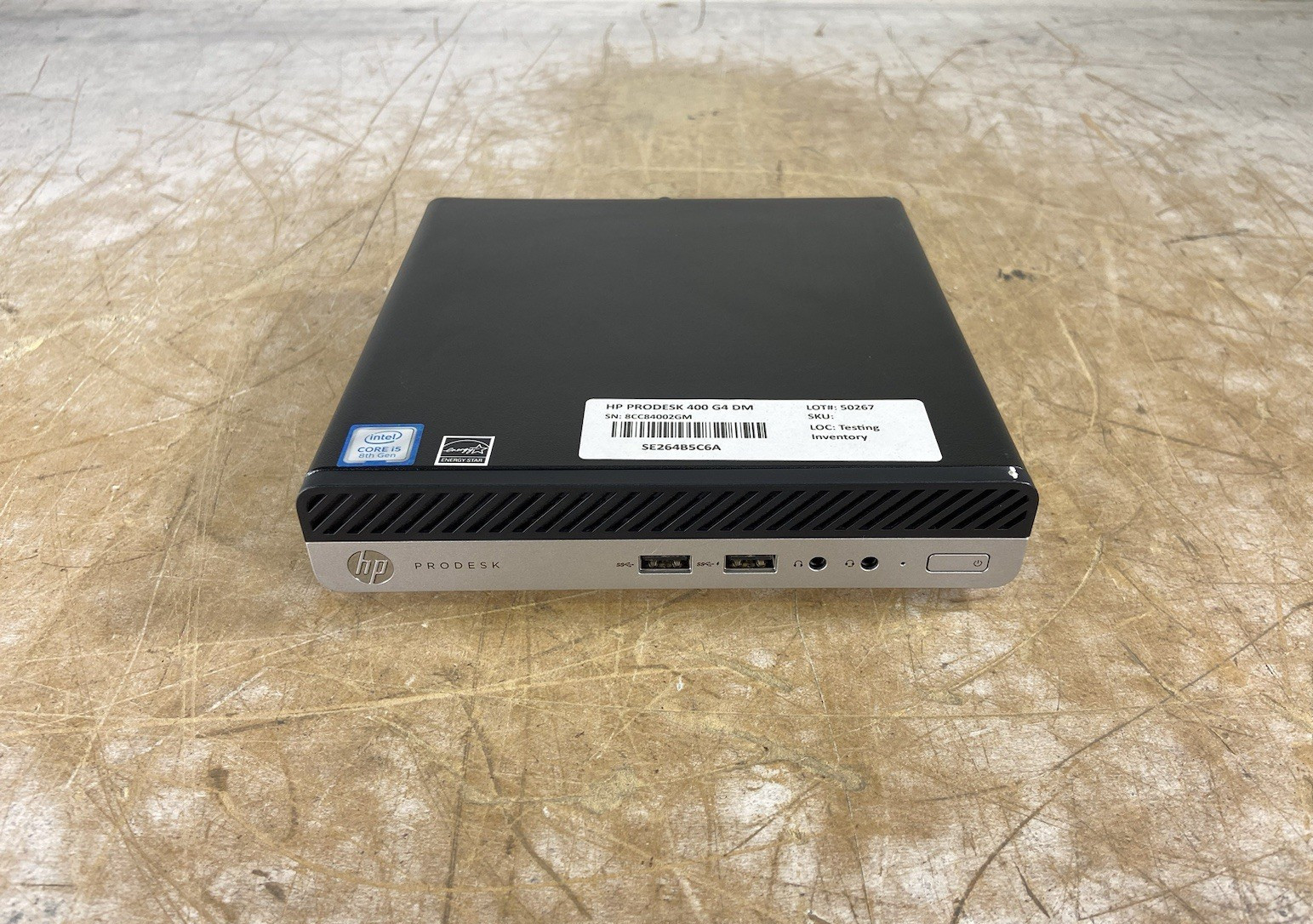 HP PRODESK 400 G4 DM i5-8500T @ 2.10GHz, 8GB RAM, NO HDD/OS