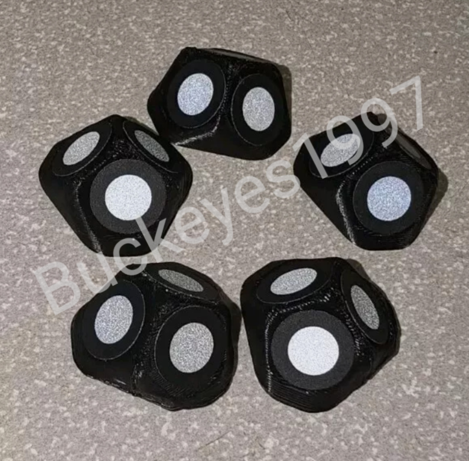 3D Scanner Magnetic REFLECTIVE Target Markers – 5 Pack with DOTS included!!!!