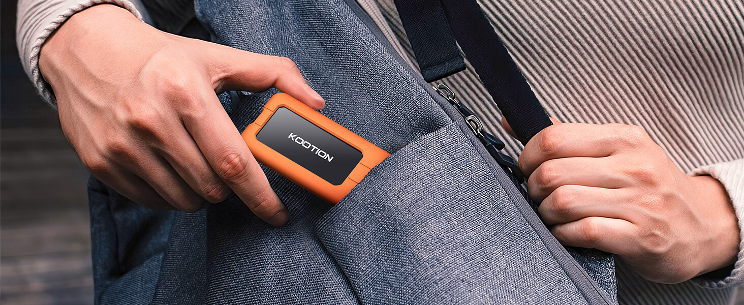 Kootion 1TB Portable SSD Up to 2000MB/s USB-C USB 3.2 Gen 2×2 External SSD High
