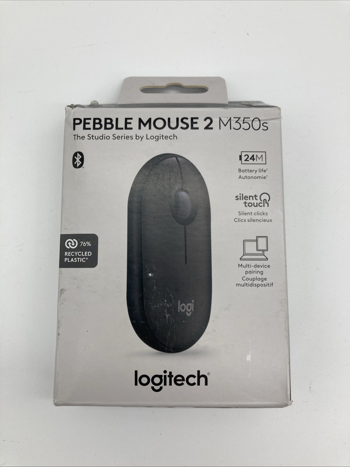 Logitech Pebble M350s Wireless Optical Mouse – Dual connectivity MR