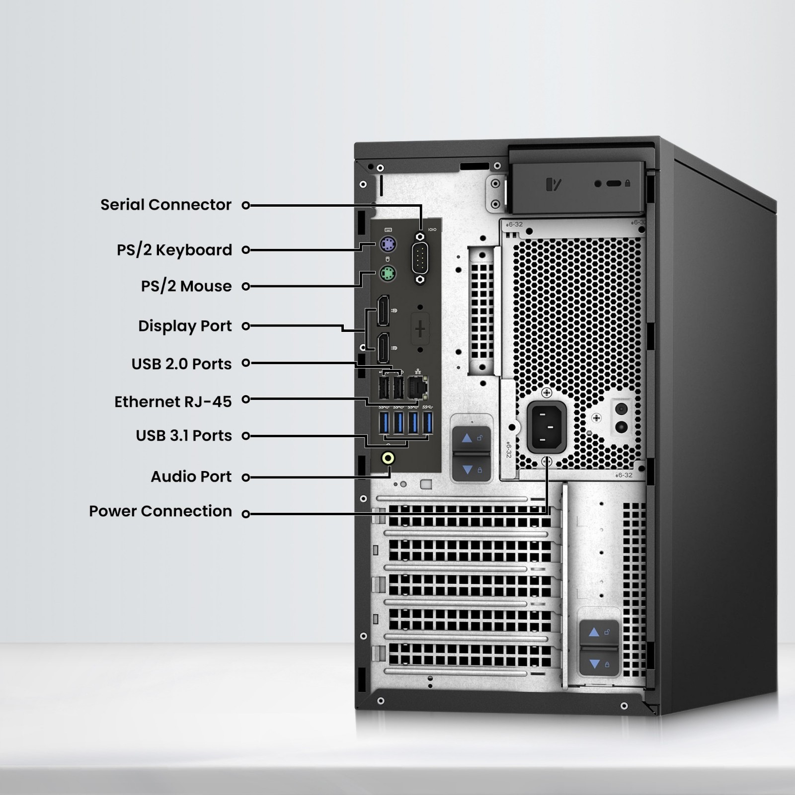 Dell 3630 Mini Tower i7-8th 32GB RAM 1TB SSD 500GB HDD 24″ LED Wi-Fi KB&M Win 11