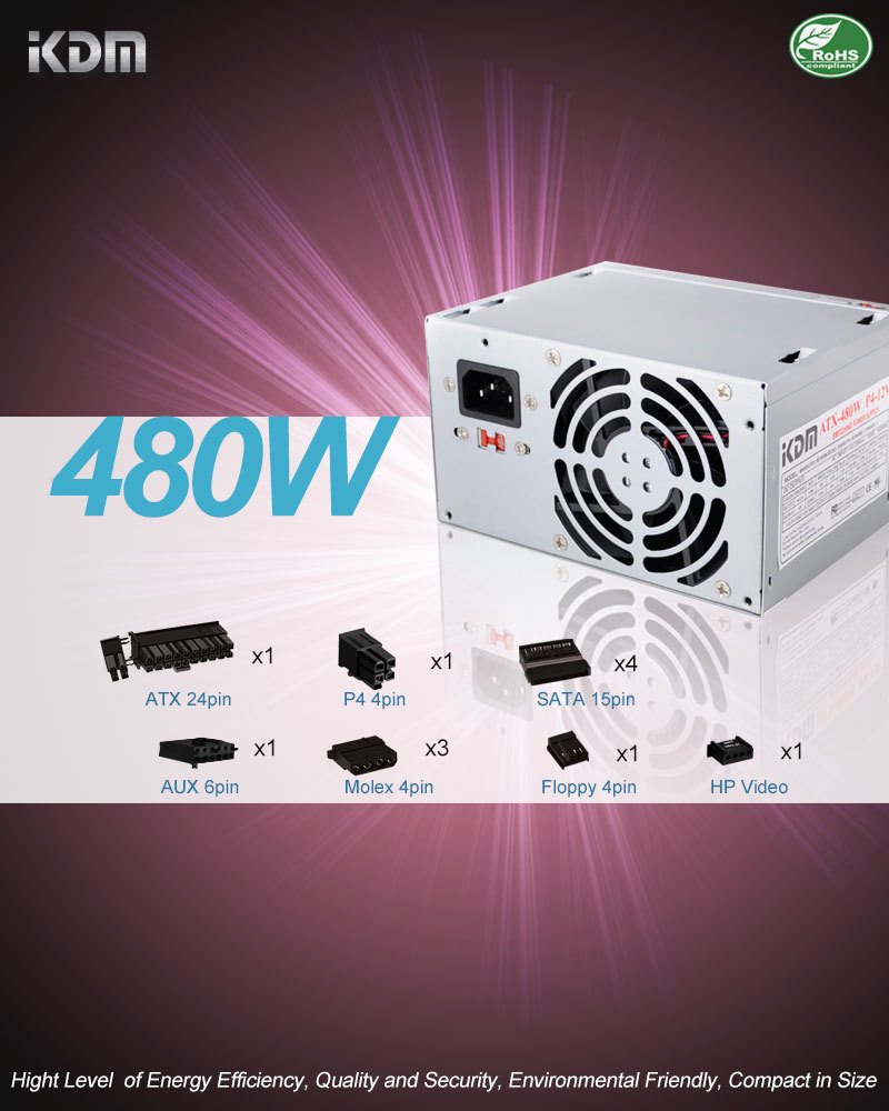NEW 480W POWER SUPPLY Dell Dimension 4700 8200 8300 8400 F4284 Replace/50n.1
