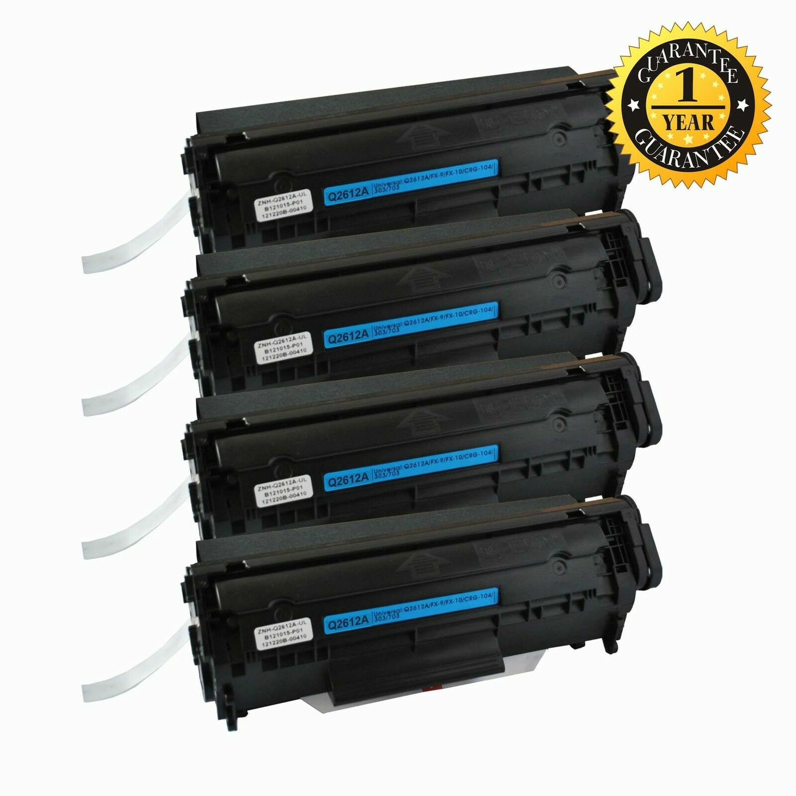 4PK Canon 104 FX9 FX10 C104 Toner Cartridge for ImageClass D420 D480 MF4150 4270