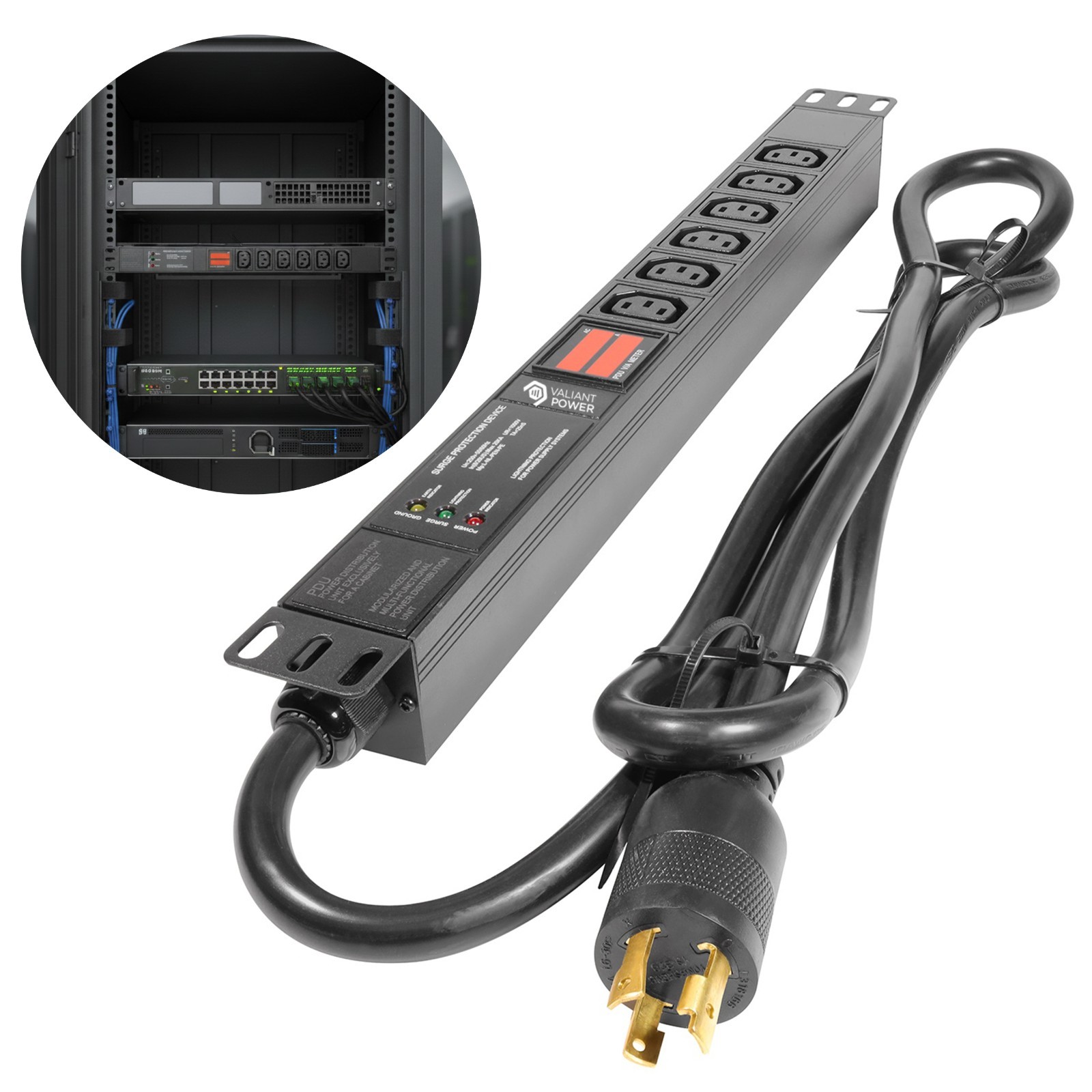 7200w PDU 240V 30A L6-30P 6xC13 Cryptocurrency Mining, Antminer PDU