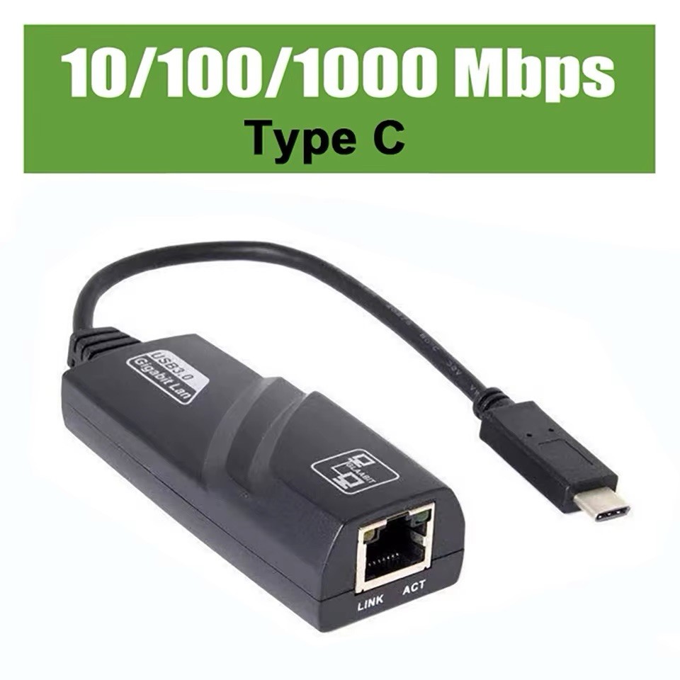 USB 3.0 Gigabit Ethernet LAN RJ45 1000Mbps Network Adapter For Windows PC Mac