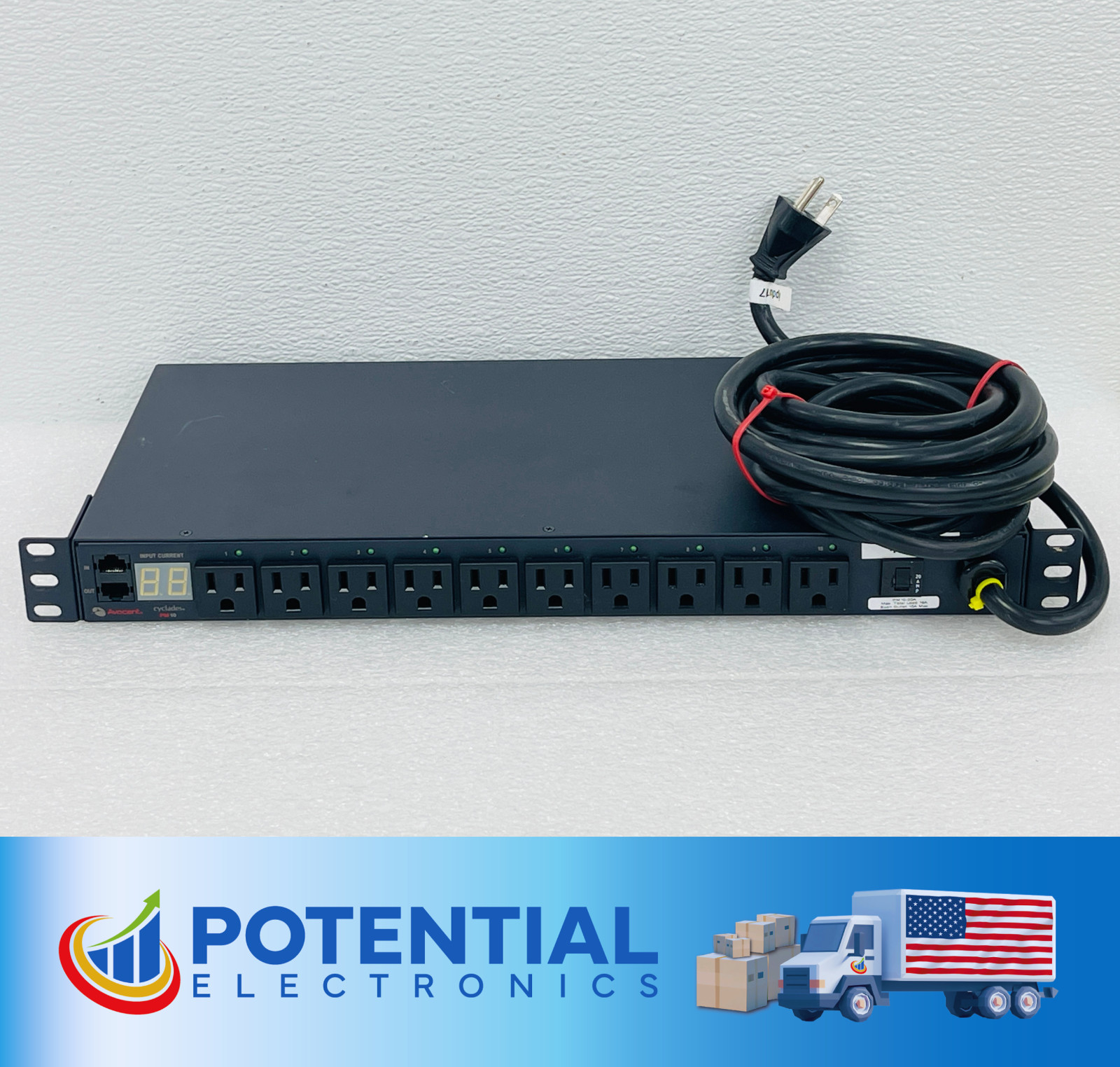 USED – AVOCENT PM10 CYCLADES RACK PDU 10-OUTLET W/30 DAYS WARRANTY – FREE SHIPP