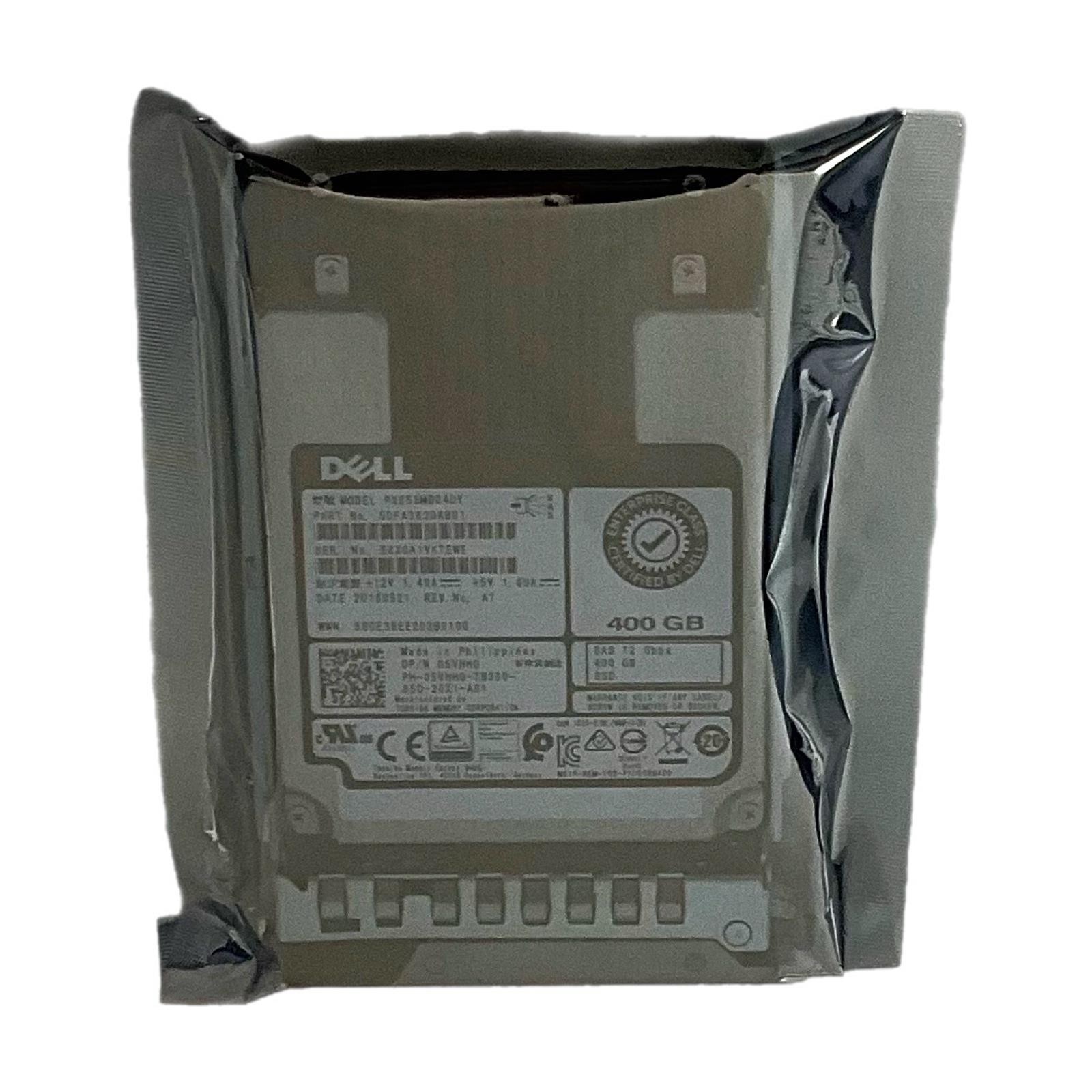 Dell 5VHHG 2.5″ 400GB SAS SSD 6Gbps Server Drive w/ Caddy for Dell Server