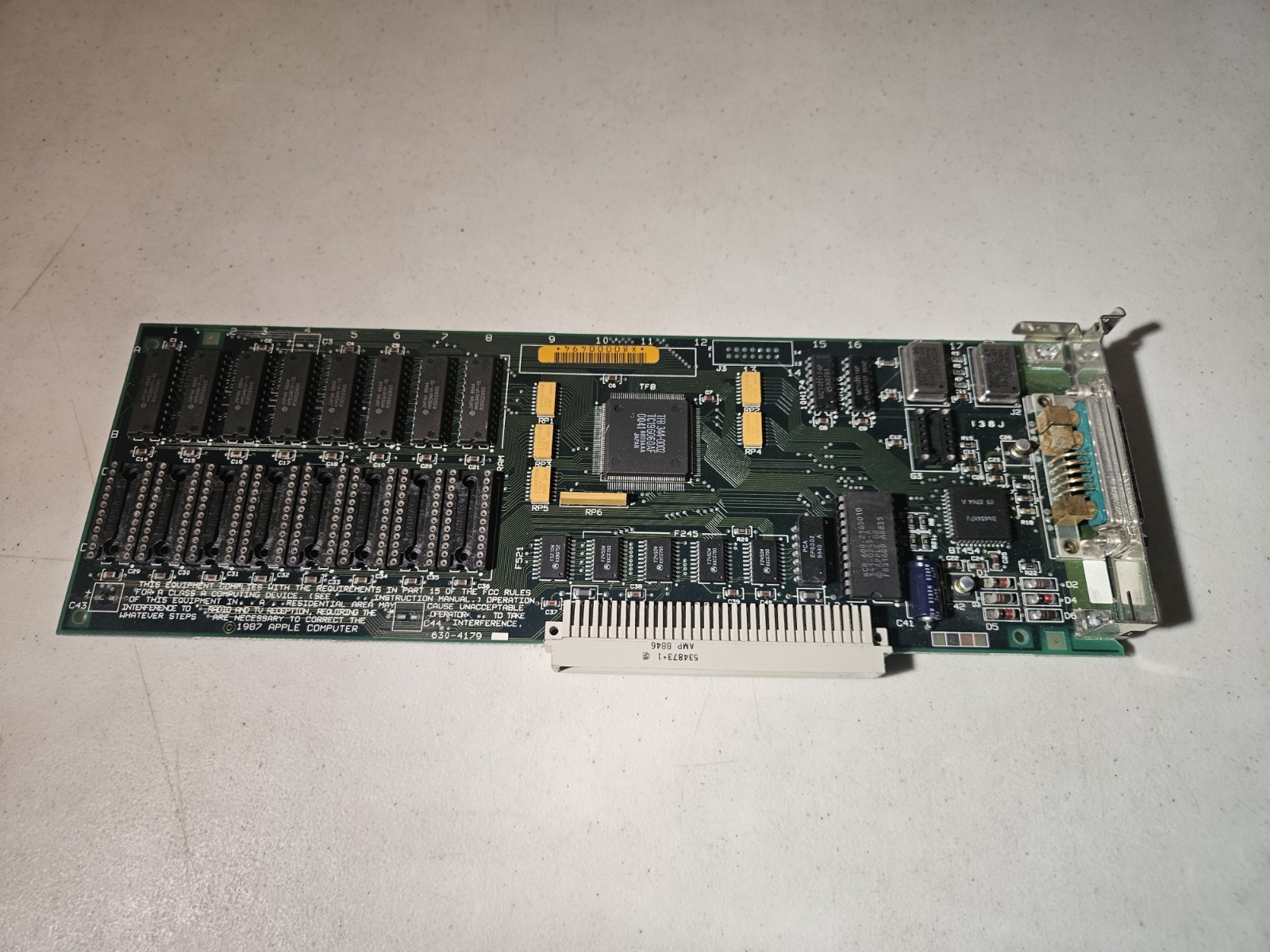 Vintage Apple Computer 1987 Video Card Blackjack 820-5037-01 630-4179 Untested