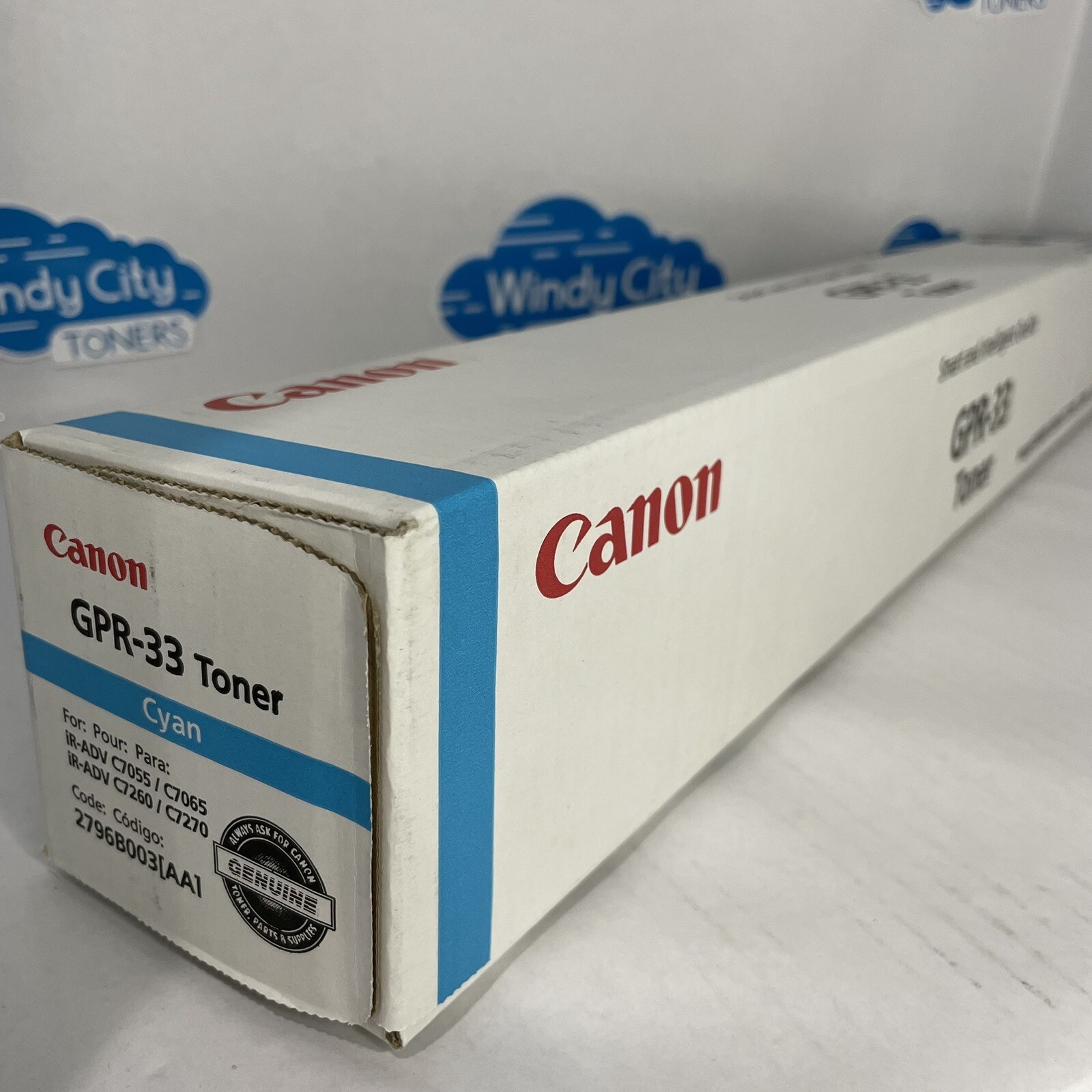Canon GPR-33 Cyan 2796B003AA OEM Toner Cartridge For C7055 C7065 C7260 C7270 New
