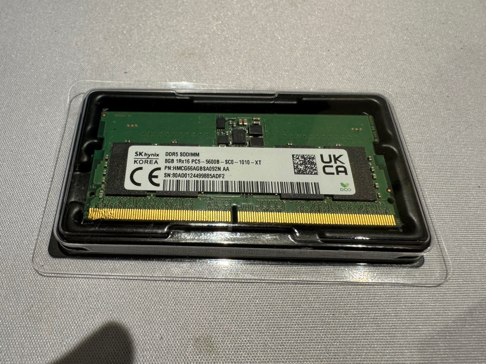 Steam Machine/Laptop 8GB SK Hynix DDR5 SODIMM 8GB PC5-5600B HMCG66AGBSA092N