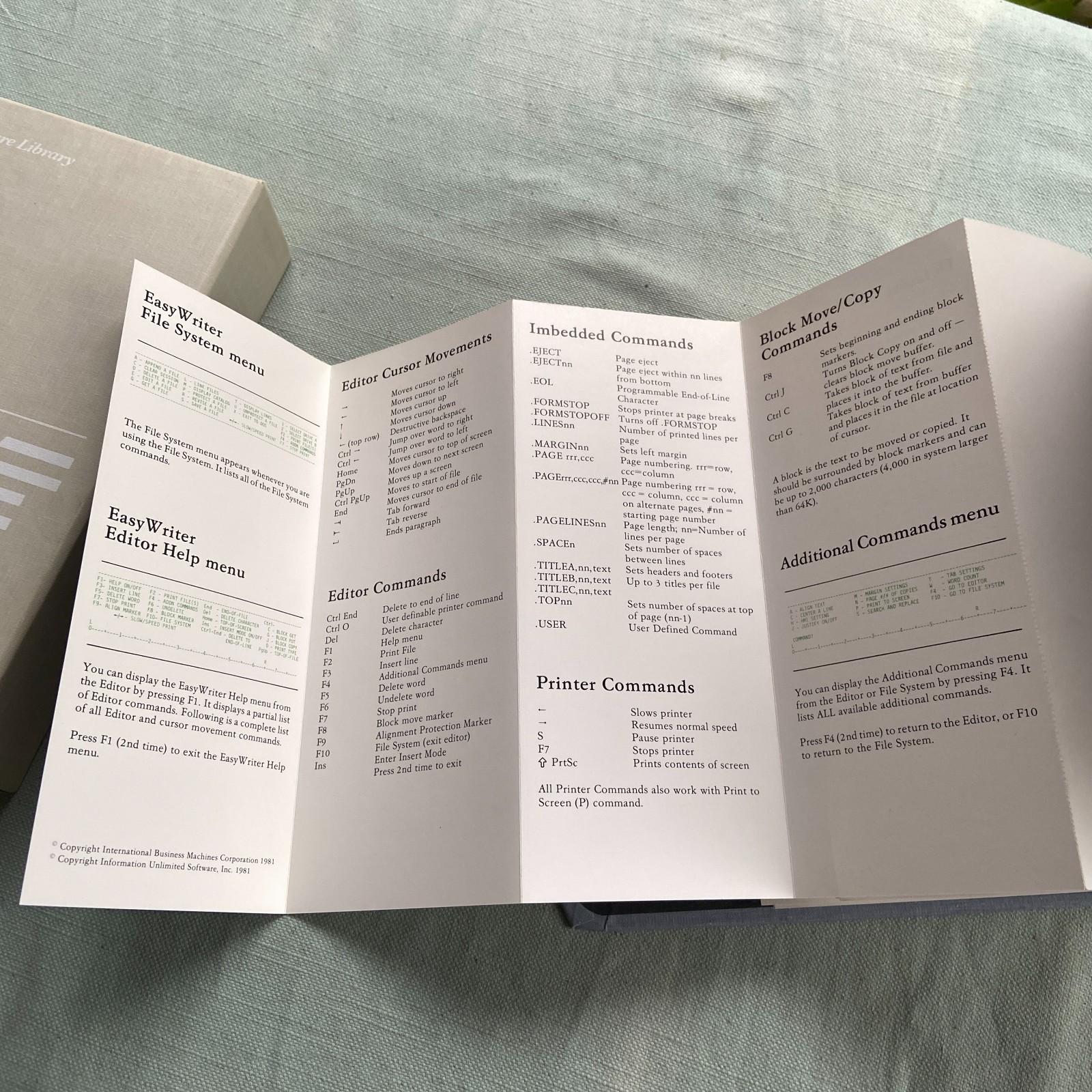 IBM EasyWriter User Manual Book 1982 2nd Edition Ver 1.10 6172310 PC Computer