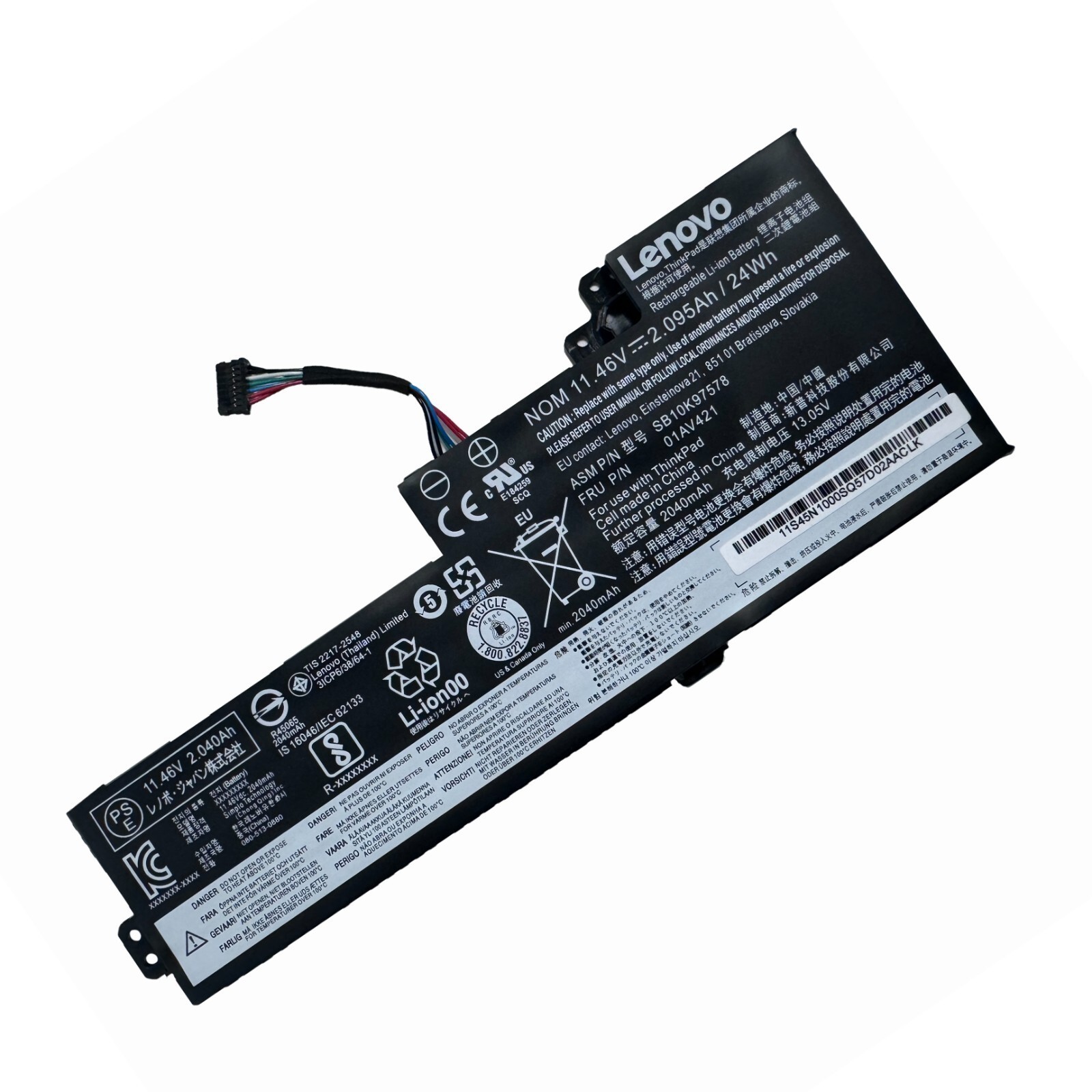 OEM Genuine 24WH 01AV421 01AV489 Internal Battery For Lenovo ThinkPad T470 T480