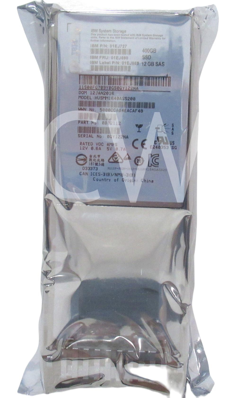01EJ727 01EJ590 01EJ869 IBM 400GB 12Gbps 2.5″ SAS Solid State Drive