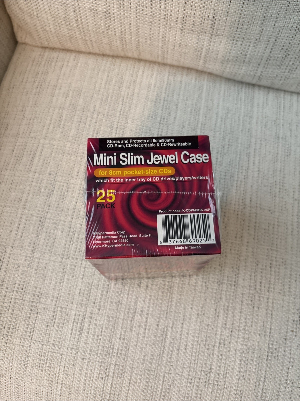 KHypermedia Slim Jewel Cases for 8-cm Mini CDs (25-Pack) Vintage New