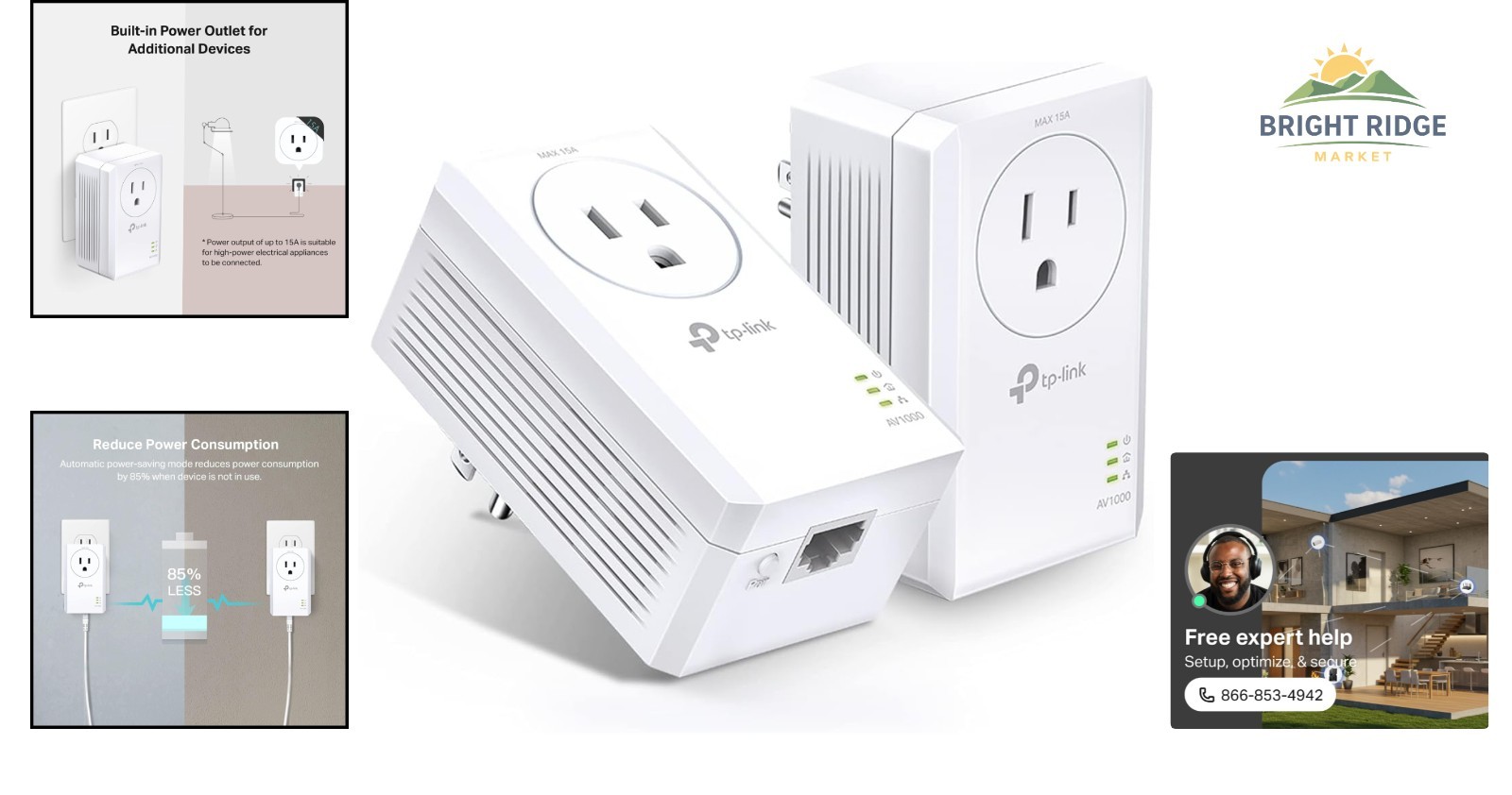 High-Speed Powerline Ethernet Adapter with Noise Filtering for Stable Network