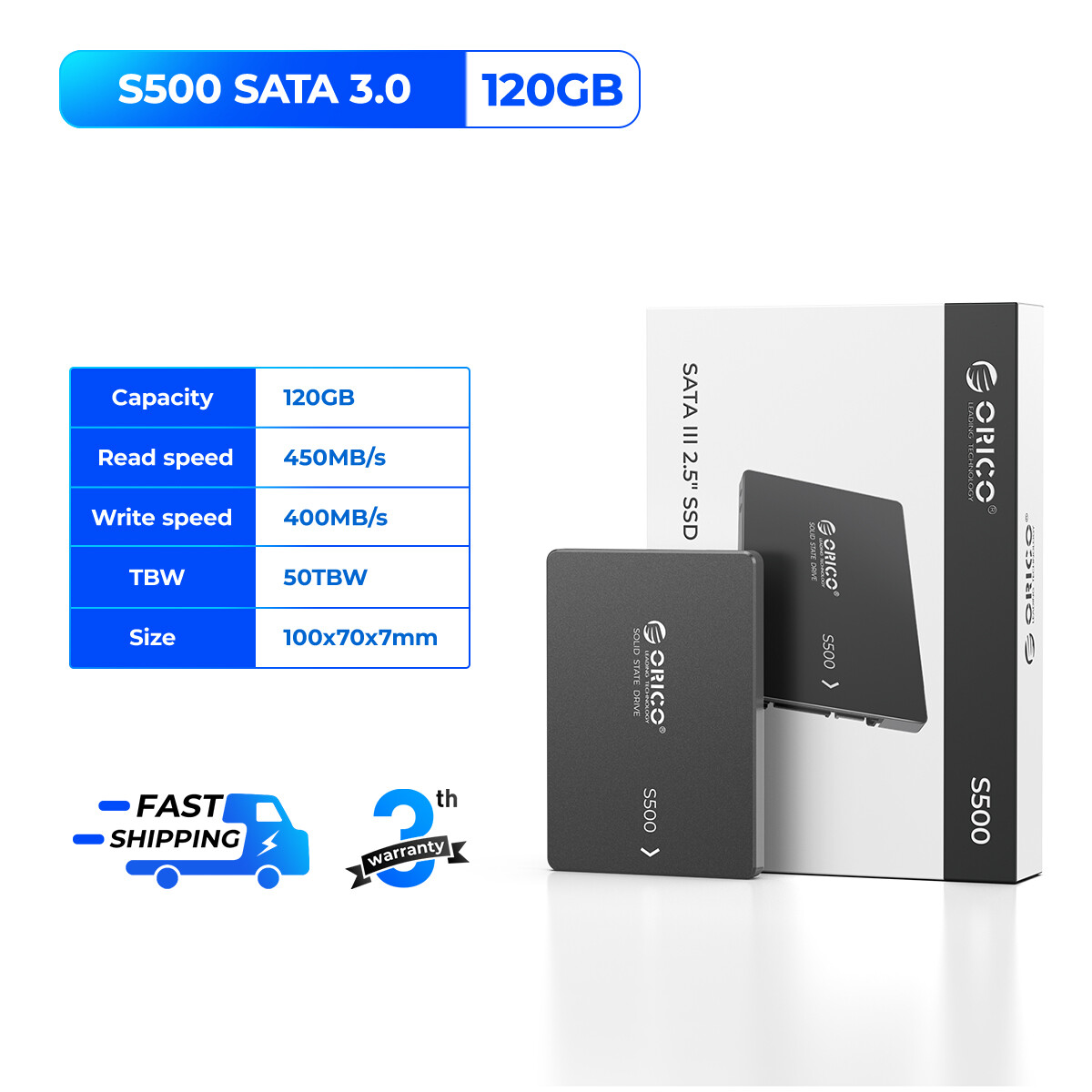 ORICO 2TB/512GB SATAIII SSD 2.5 Internal Solid State Drive NAND up to 560MB/s