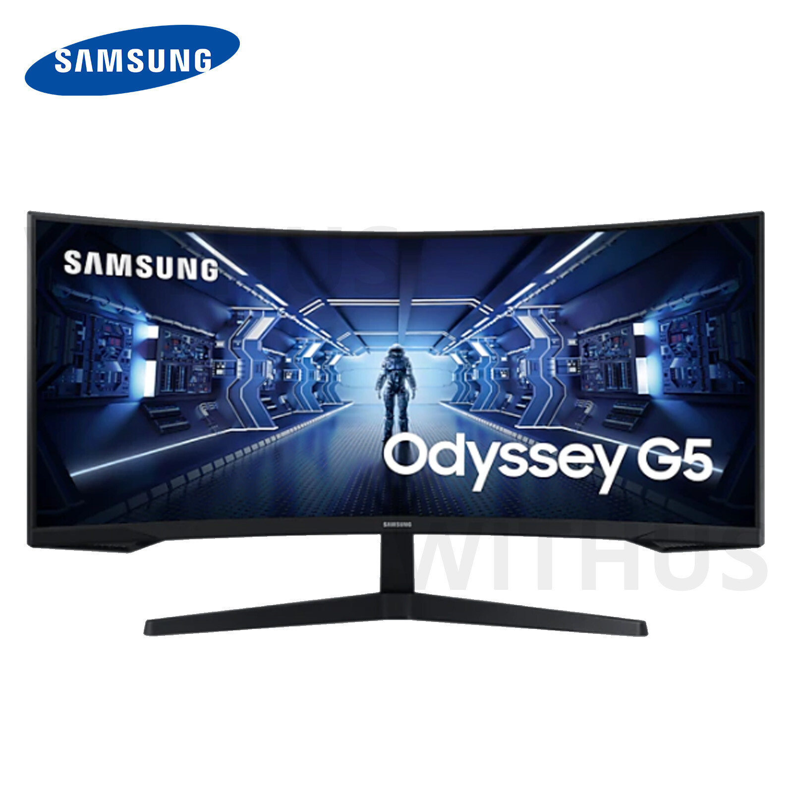 SAMSUNG Odyssey G5 C34G55T 34″ 1000R Curved Gaming Monitor Ultra QHD 165Hz 1ms