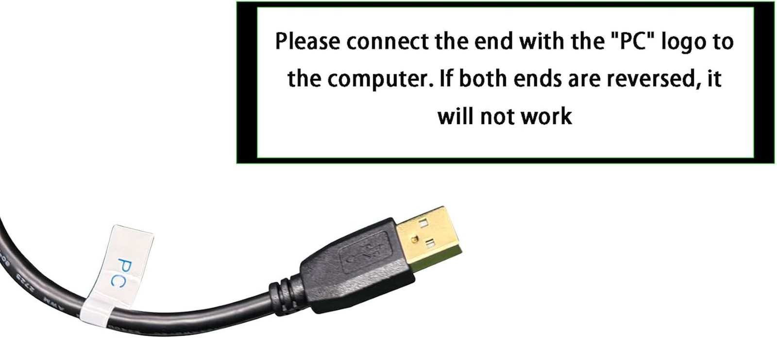 USB a to a Male Cable 50Ft, Double End USB Cord with Gold-Plated Connector for H