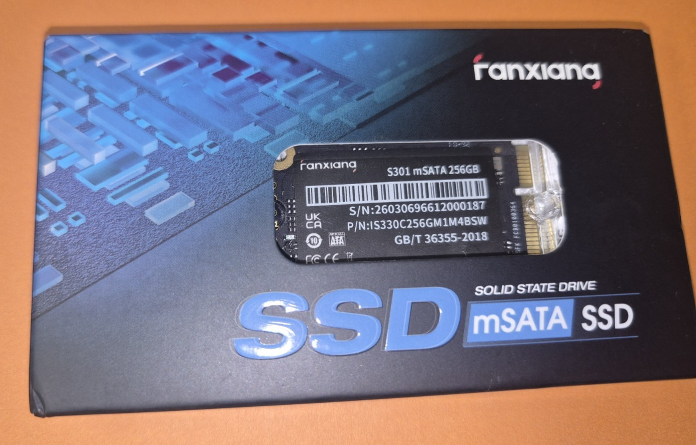 Fanxiang 256GB mSATA SSD Internal Solid State Drive For PC/Laptop 6Gb/s 500MB/S