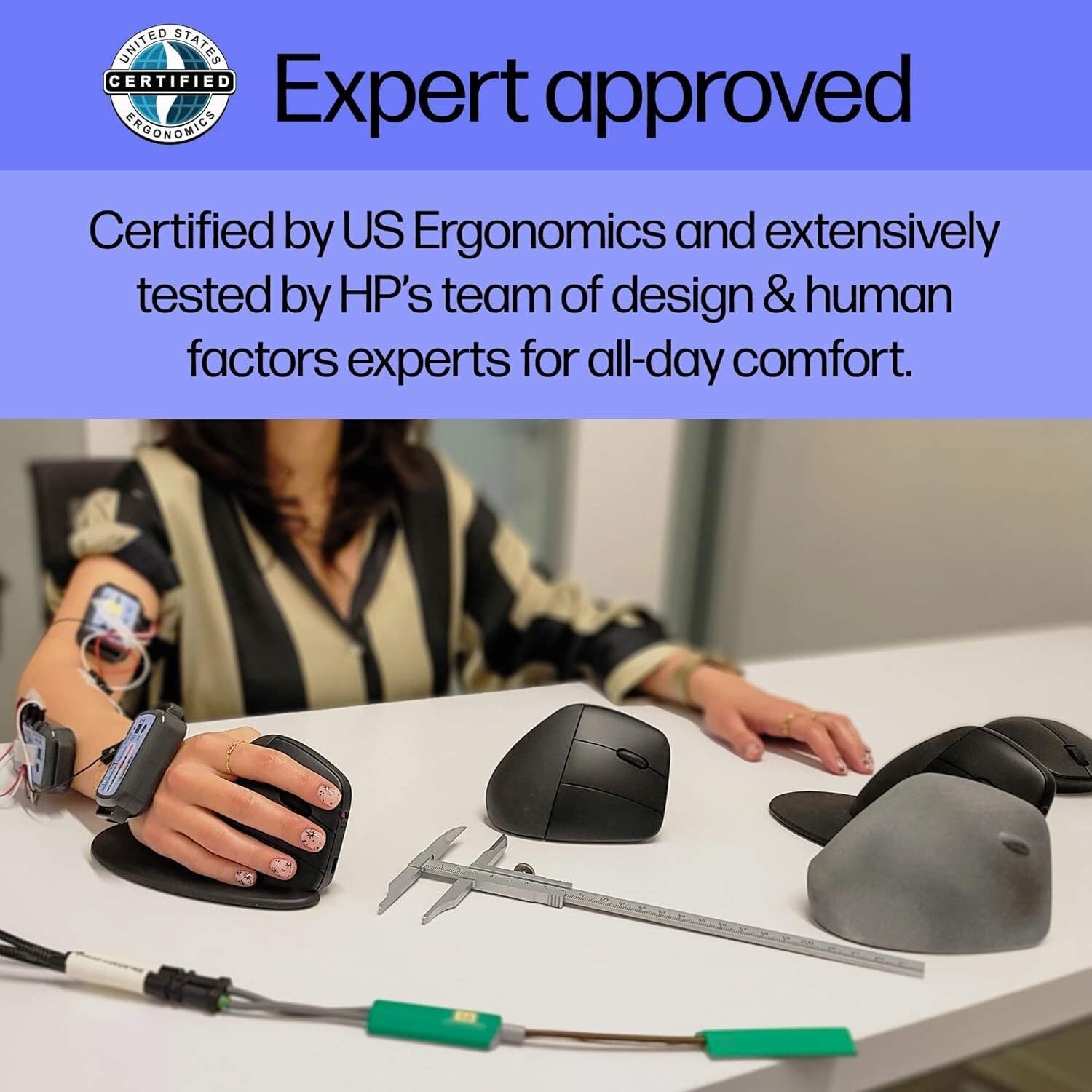 New HP 920 Ergonomic Vertical Wireless Mouse 6H1A4AA#ABA Genuine USA Seller