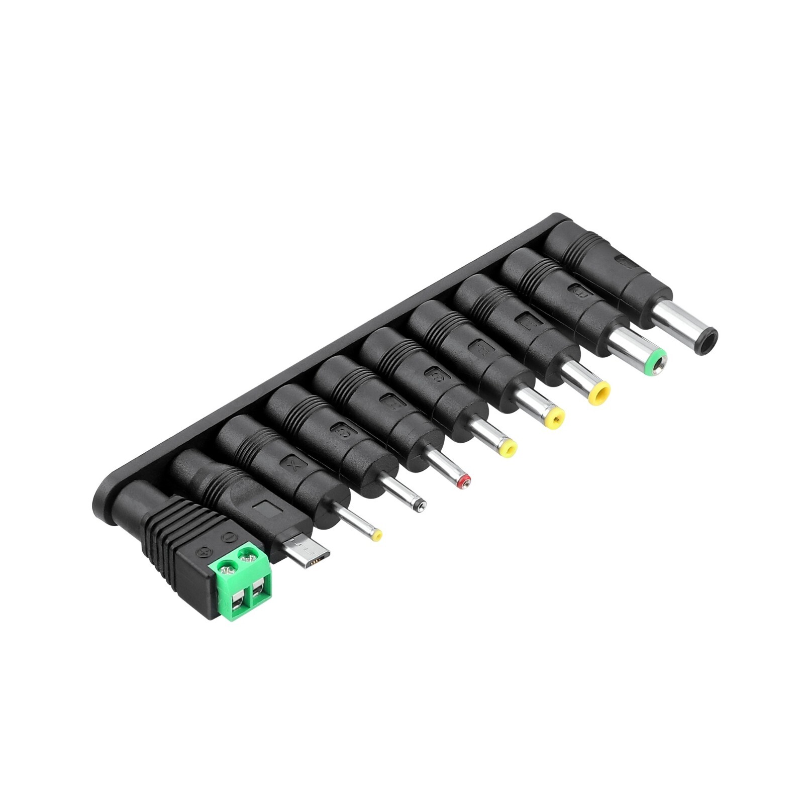 10Pcs Universal DC Plugs 5.5mm x 2.1mm Female to Male Power Supply Adapter Tips