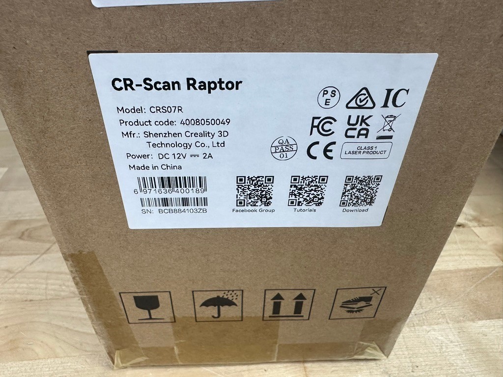 Creality CR-Scan Raptor Multiple-line Blue Laser & NIR 3D Scanner CRS07R New!