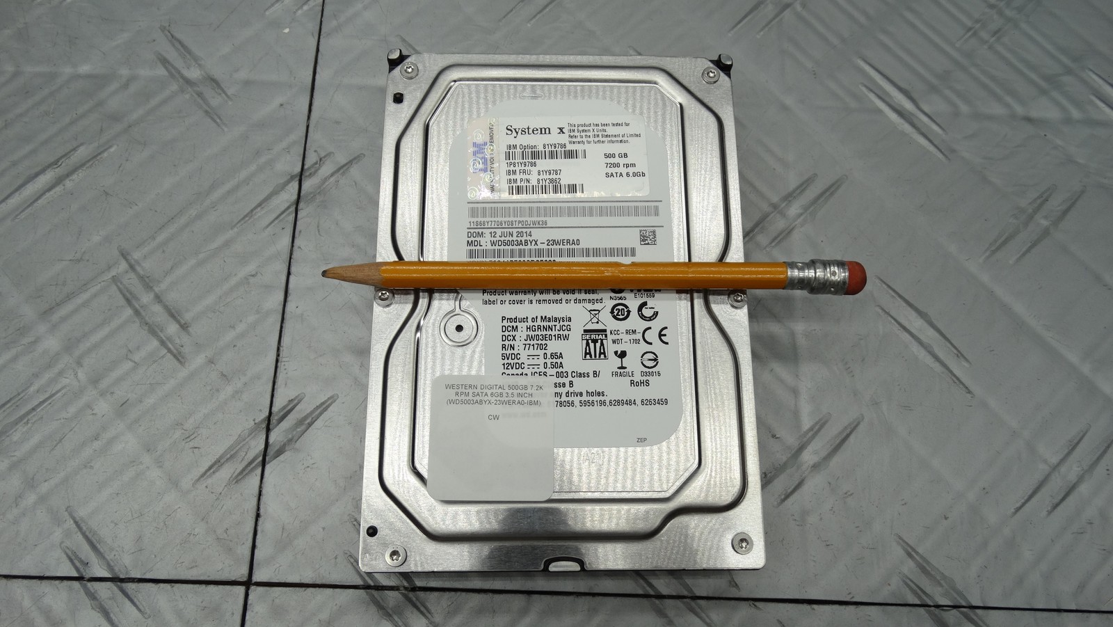 Western Digital 500GB 7.2K RPM SATA 3.5in Hard Drive WD5003ABYX 23WERA0