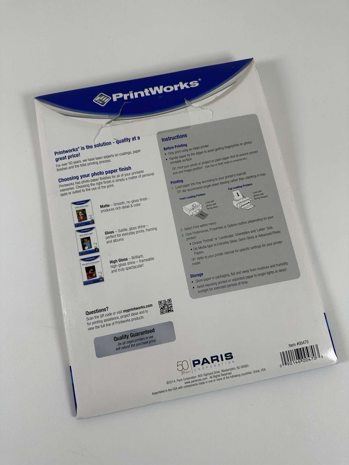 Printworks Gloss Photo Paper 30 Sheets 8.5 Mil 8.5 X 11 Inches