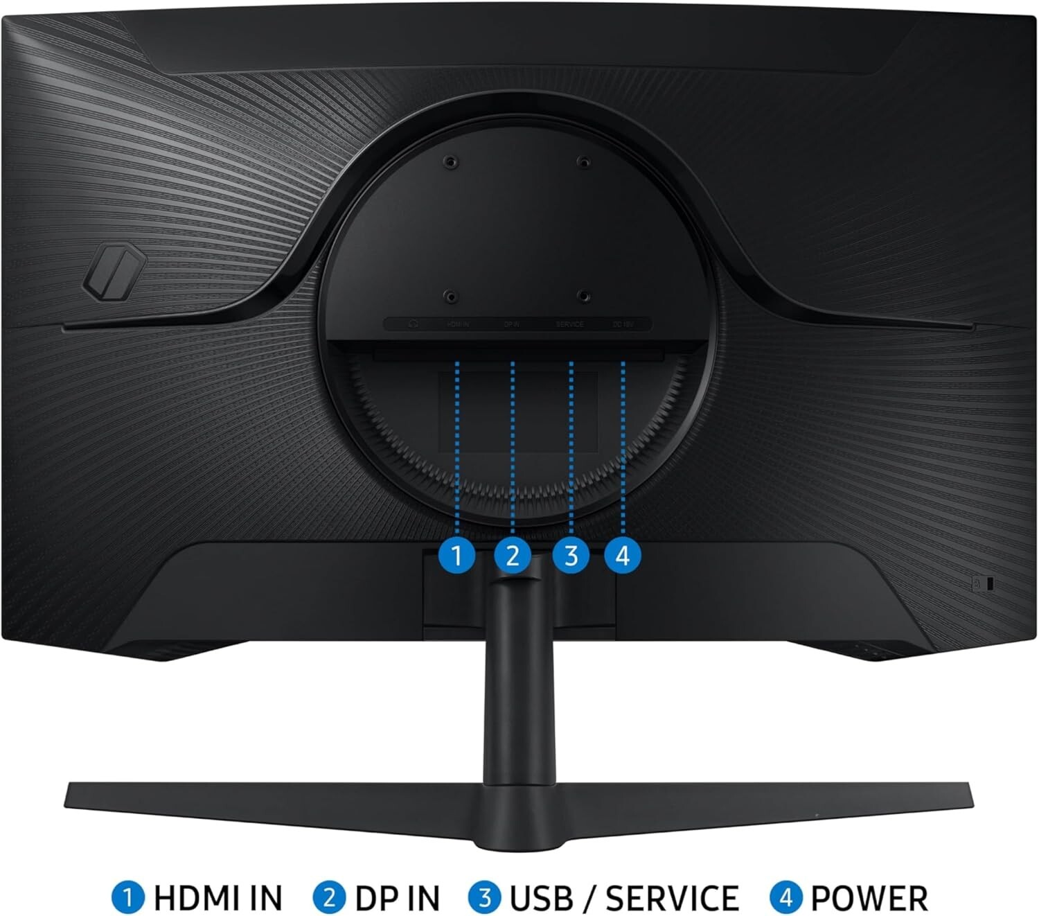 Samsung 27″ Odyssey G55C QHD 165Hz 1ms(MPRT) Curved Gaming Monitor