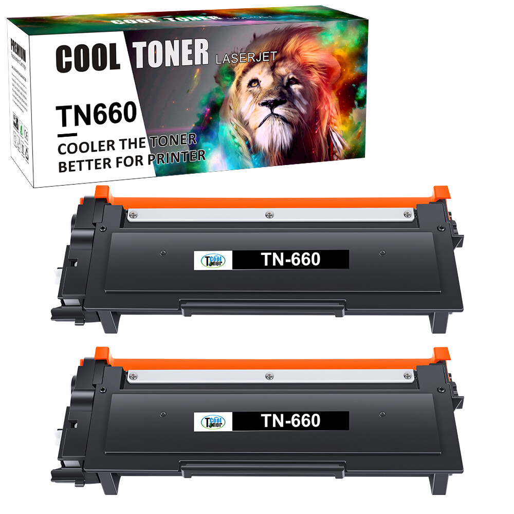 2PK TN660 Toner Cartridge For Brother TN630 MFC-L2700DW DCP-L2540DW HL-L2320D