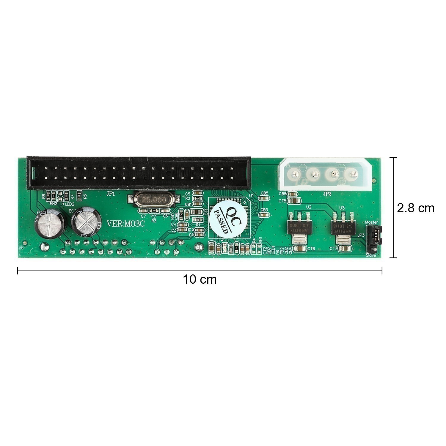 PATA IDE to Serial ATA SATA Adapter Converter Card for 3.5/2.5 HDD DVD 7+15 Pin