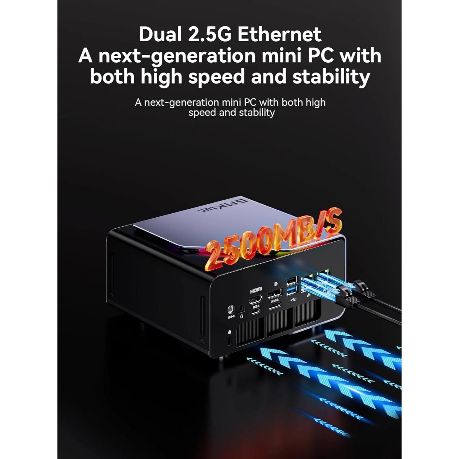 GMKtec K12 NucBox Mini PC | AMD Ryzen 7 H 255 | No RAM | No SSD | Bearbone
