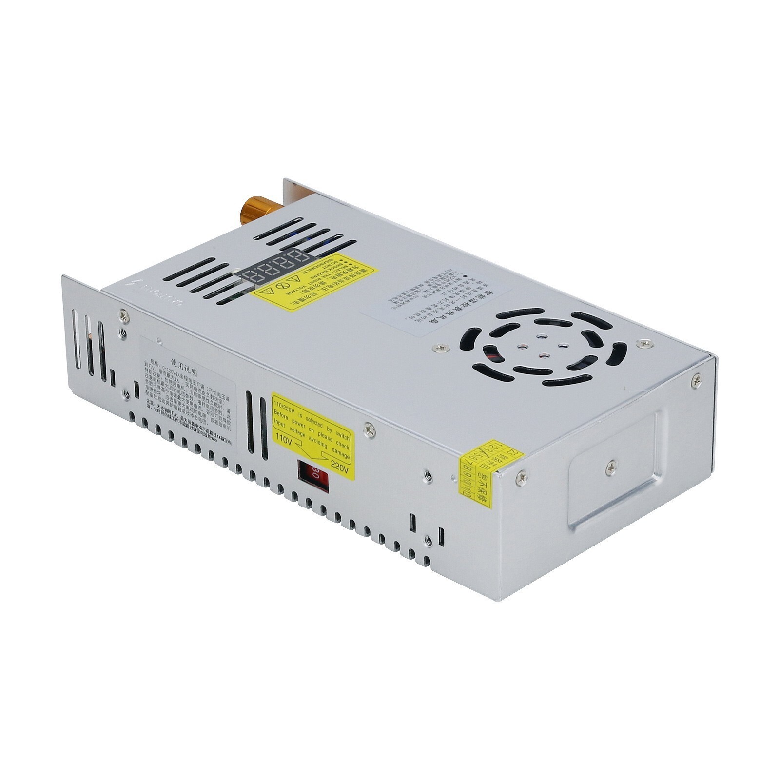0-300V 1.6A Digital Adjustable DC Switch Power Supply with 0.28″ DC Voltmeter