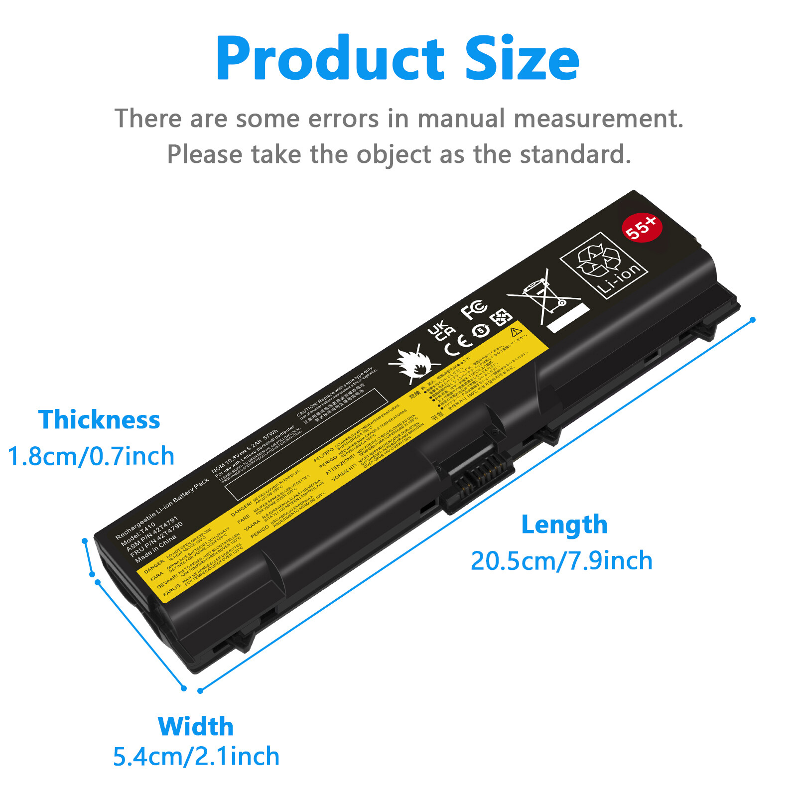 6/9 Cell Battery for Lenovo ThinkPad T410 T420 T510 T520 SL410 SL510 E420 E520