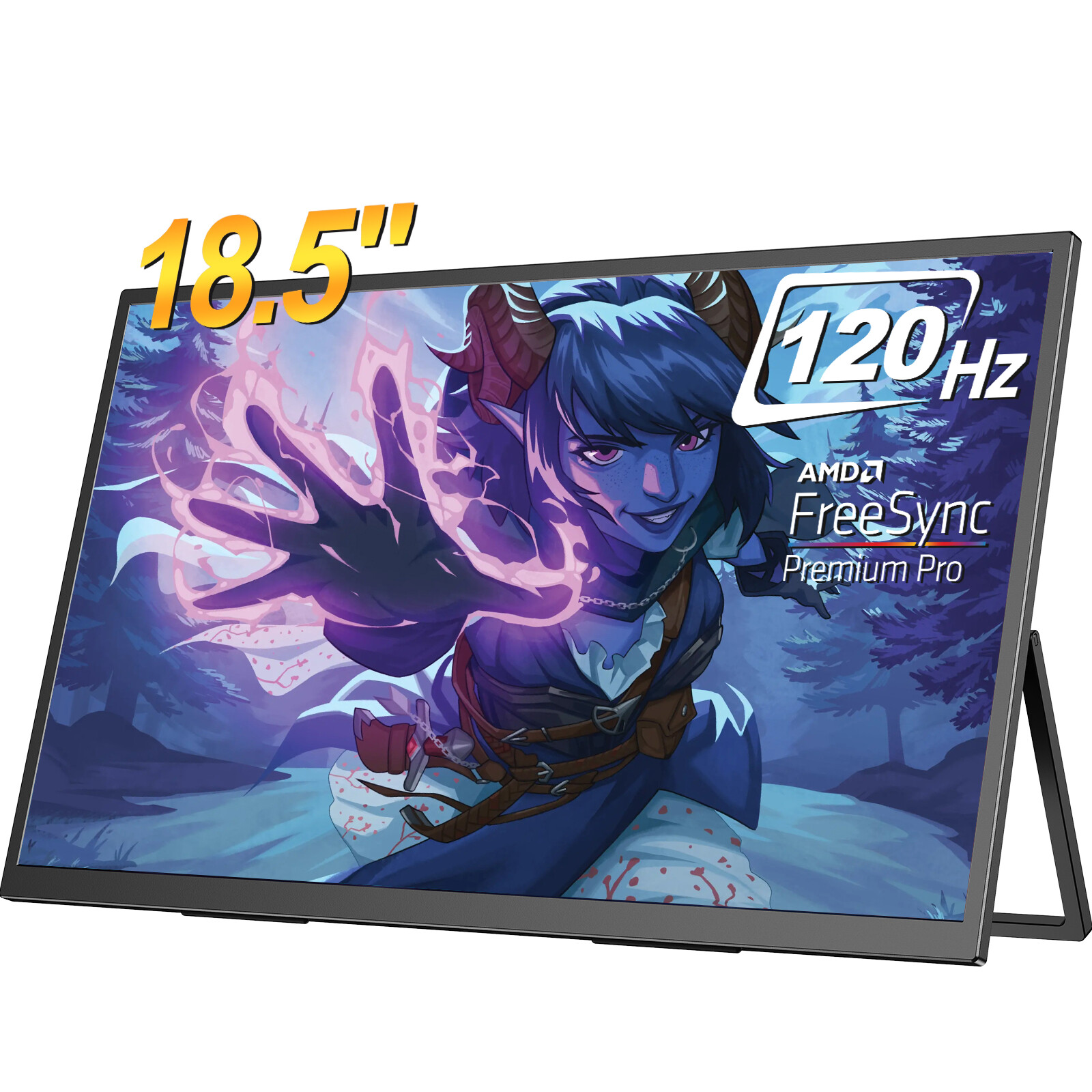 18.5″ 120Hz Gaming Monitor Portable Monitor 1920*1080 Freesync Screen 100% sRGB