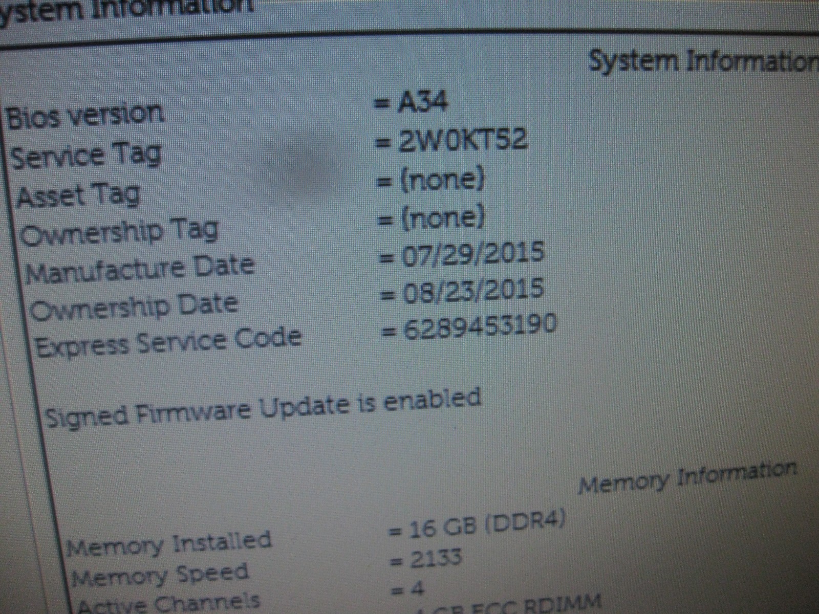 Dell Precision T5810 LGA 2011-3 Motherboard w/ Intel Xeon E5-1620 V3 CPU SR20P