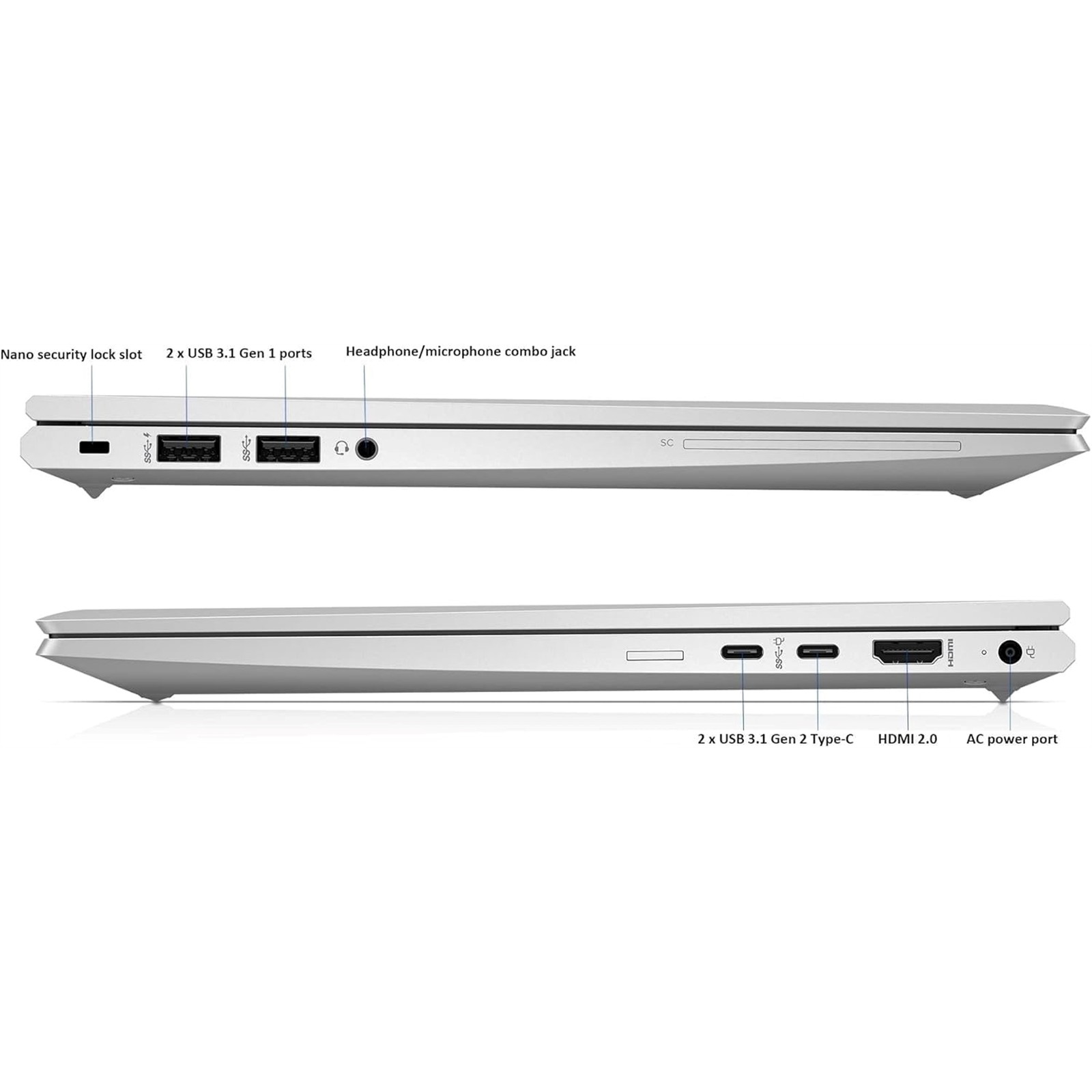 HP Elitebook 845 G7 14″ 16GB 256GB, Natural Silver