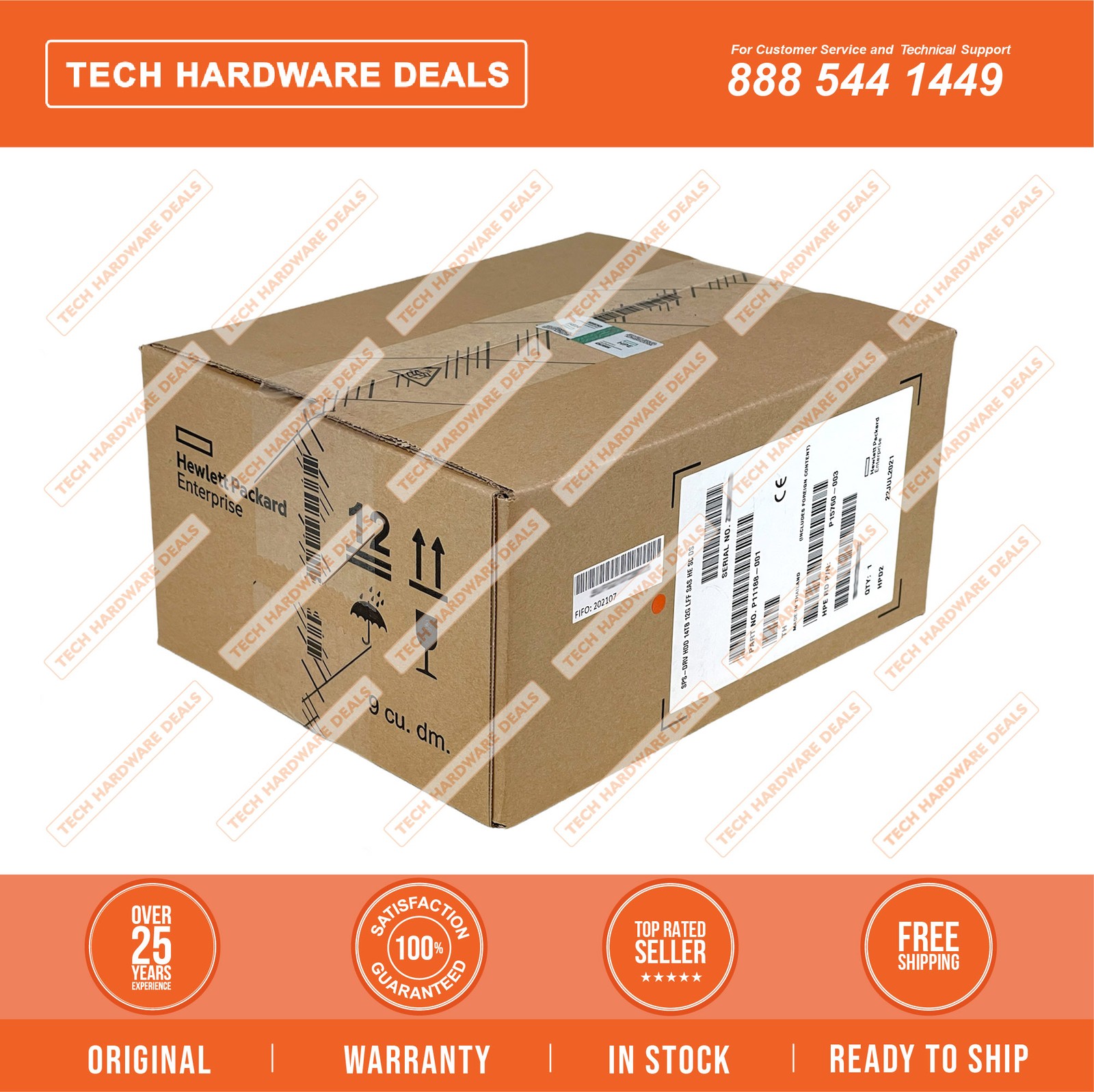 ST14000NM0048-HP NEW SEALED HPE 14TB SAS 12G BC 7.2K LFF SC He 512e MV HDD