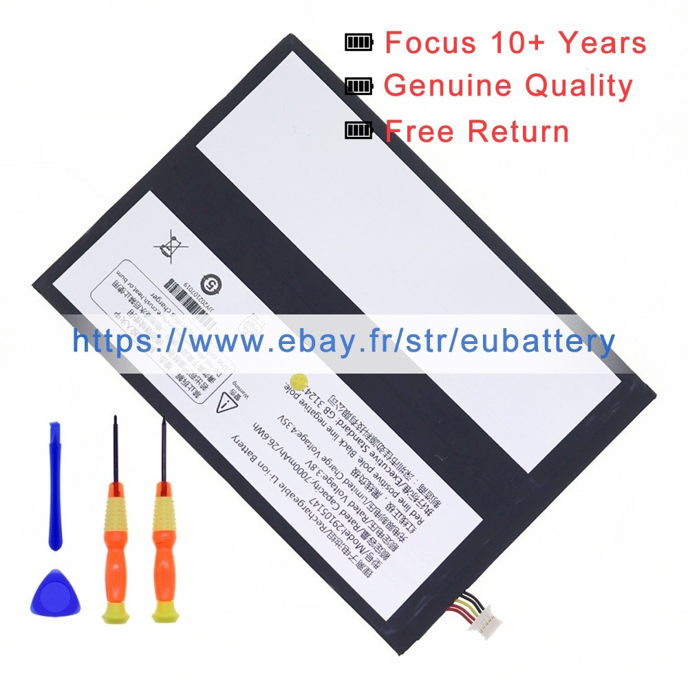 Battery New 29105147 For Teclast M40/M40 Pro Android Tablet 3.8V 7000mAh 26.6WH