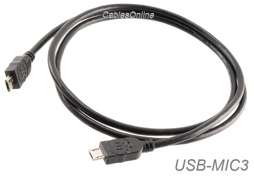 CablesOnline, 3ft USB Micro-B Male to USB Micro-B Male Cable, USB-MIC3