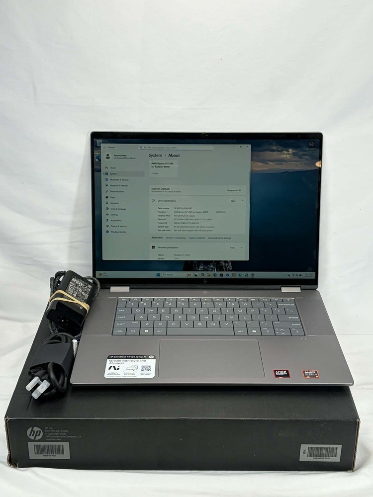 HP Omnibook X Flip Laptop 16″ 2K 512GB SSD 16GB RAM Ryzen AI 5 340 SPB JA360907