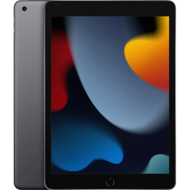 Apple iPad 9th Gen 64GB 10.2″ Space Grey A2602 MK2K3LL/A Wi-Fi Only Good (CF)