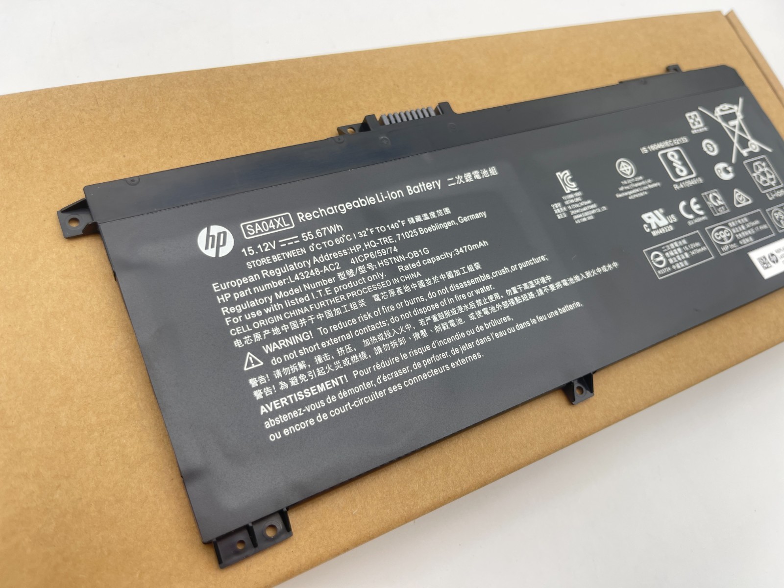Genuine 55.67Wh SA04XL SAO4XL Battery For HP Envy X360 15-DR 15-DR0010TX Series
