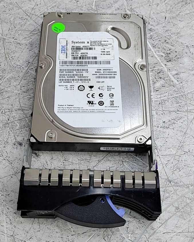 IBM ST31000424SS 42D0781 Hard Drive 1TB 3.5″ SAS