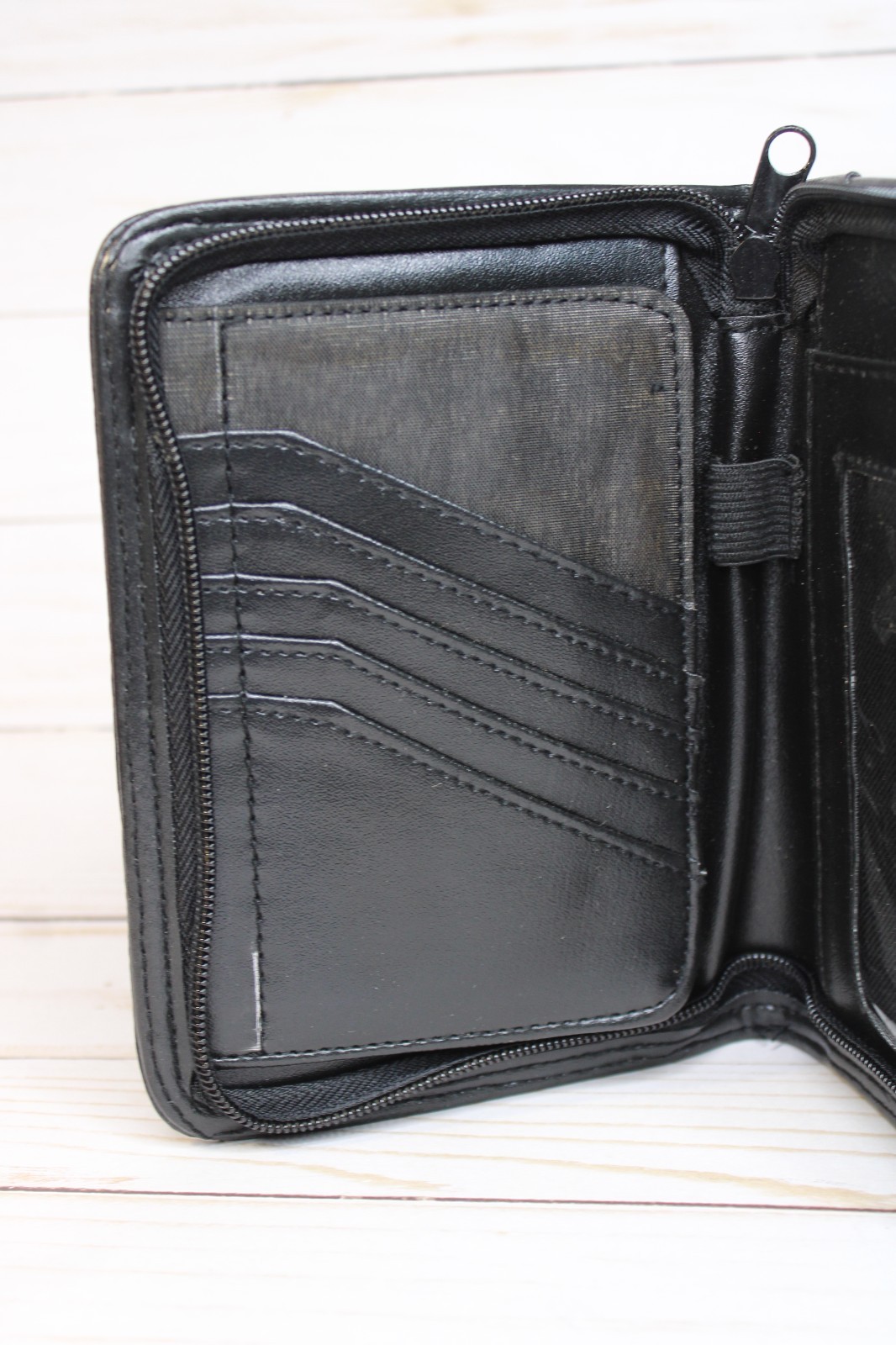 Vintage New Zippered Black Leather PDA Case – OES-CAS / 167288-01