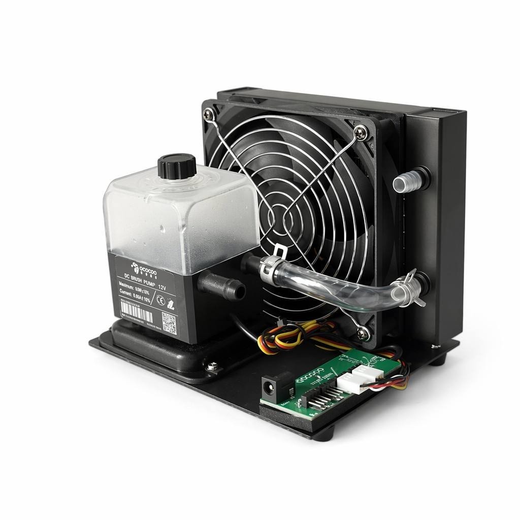OCOCOO External Water Cooling Station 12V/24V AIO Radiator for 3D Printer Laser