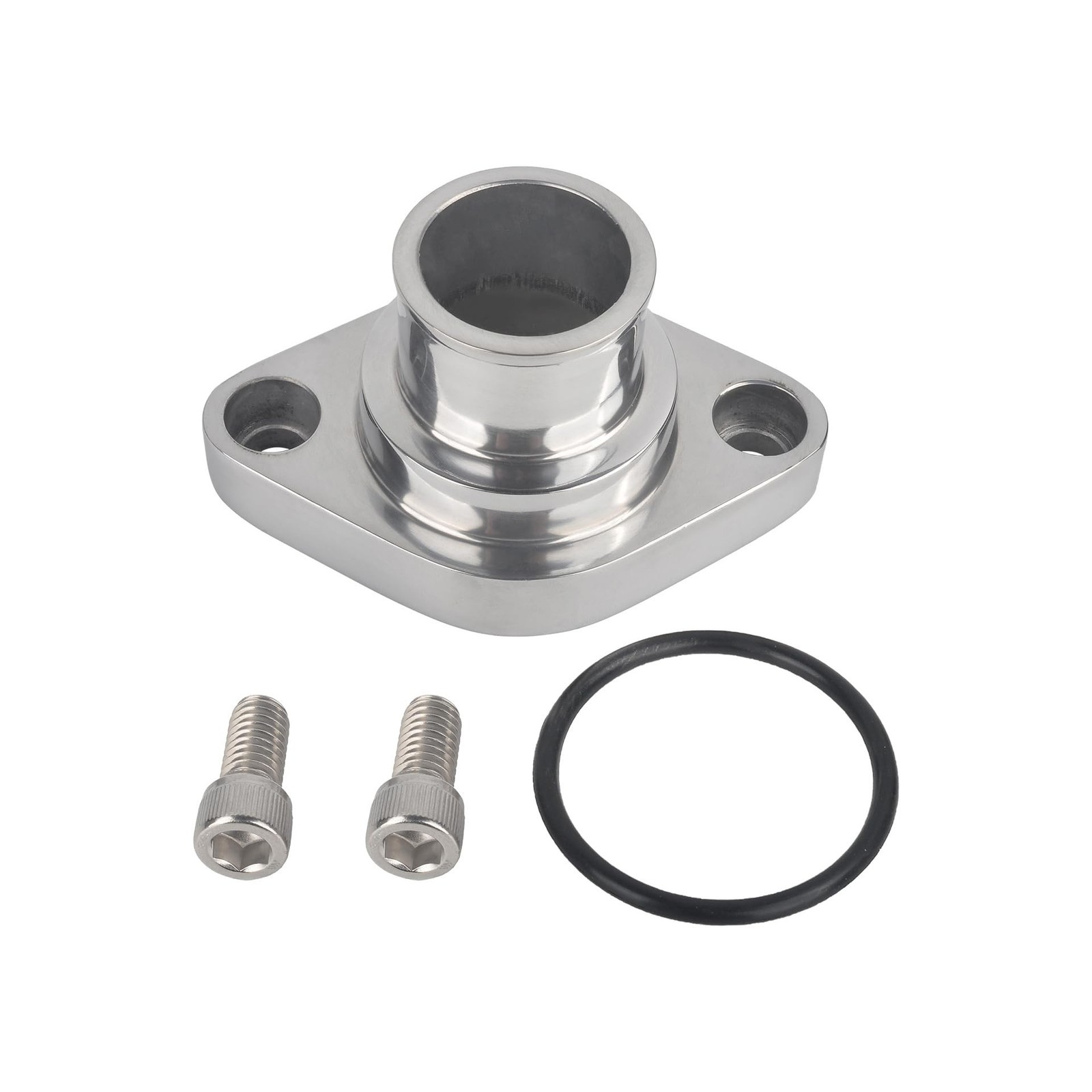 Straight Up Water Neck Aluminum Polished Thermostat Housing Compati… Fast Ship