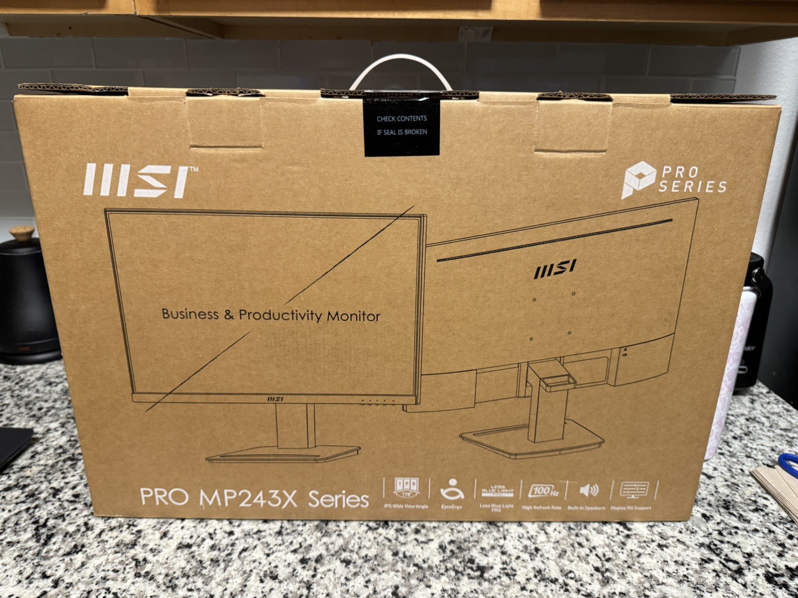 MSI PRO MP243X 23.8″ Full HD (1920 x 1080) 100Hz LED Monitor Open Box EX/LN